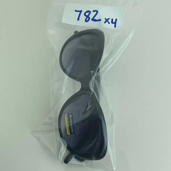 SG00782 NorthCrest Women Sunglasses Black Gradient w/ Gold Design, 100% UVA/UVB - Picture 8 of 8